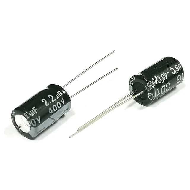 Capacitor Eletrolítico - 400V 2.2uF - Qtd. 4