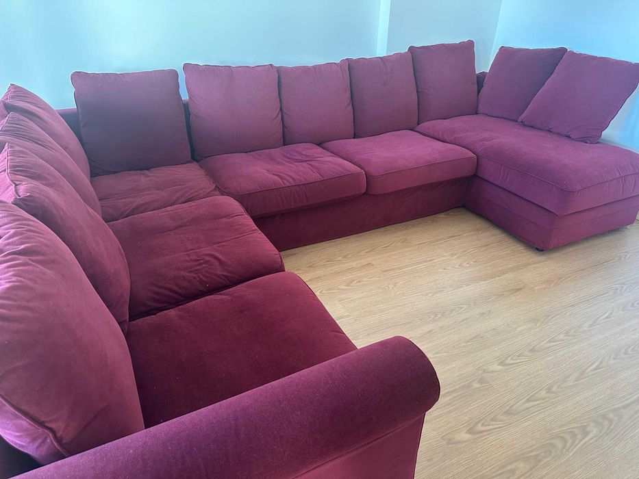 Sofá com chaise longue