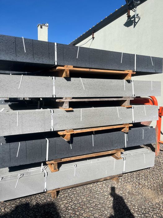 Podmurowka wibroprasowalna  - antracyt - 25x5x250