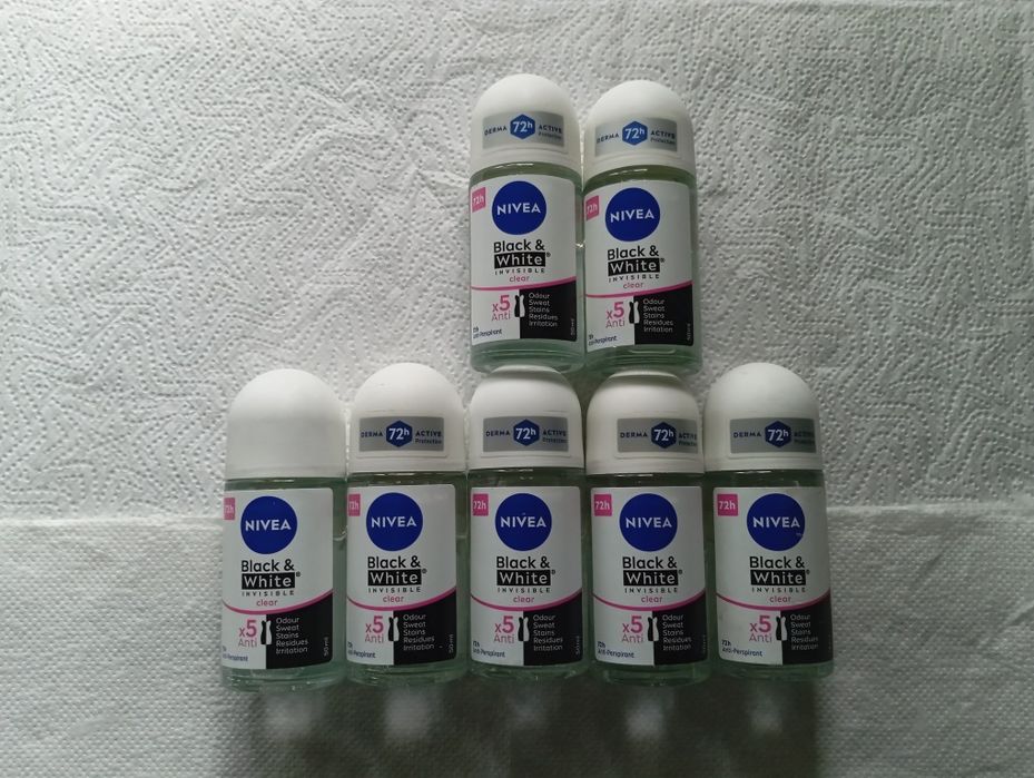 Nivea Black & White Clear Antyperspirant 50ml 7 szt.