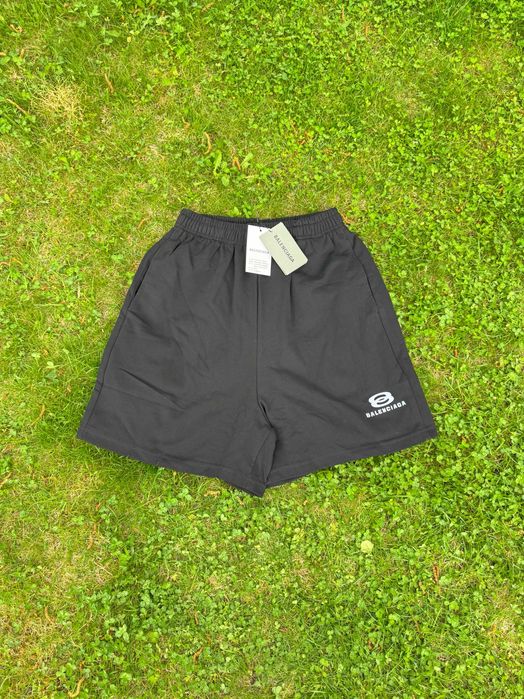 Balenciaga Unity Vintage Black Cotton Sporty Shorts