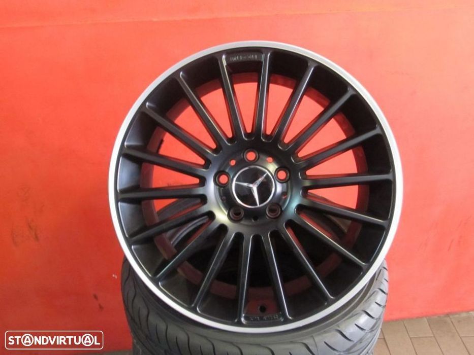 Jantes 18 NOVAS Mercedes AMG Pretas Polidas C/ pneus usados