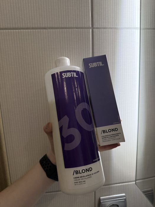 Subtil окислювач 9% і фарба освітлювальна 12-2