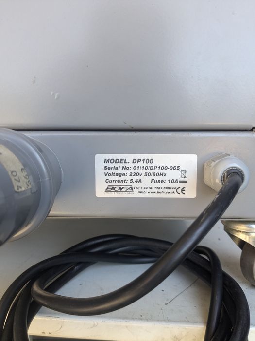 Aspirador laboratório Bofa DP 100 para CNC dental monofásico 3 C
