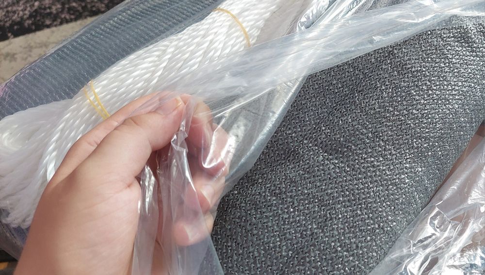 Osłona balkonowa siatka na taras płot mata maskującą 1mx7m okazja