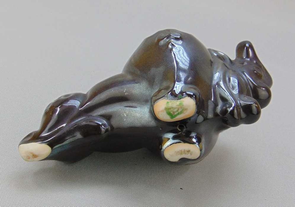 Figurka Żubra, Bizona - Porcelana Mińsk