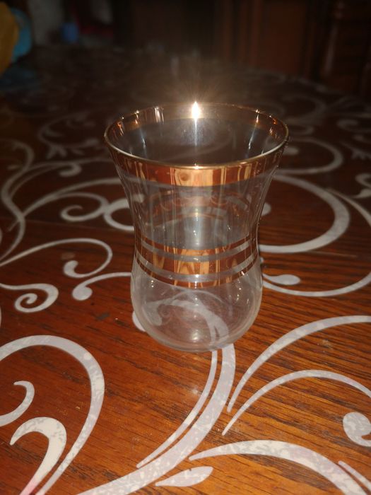 Рюмки стопки с позолотой 12шт Винтаж