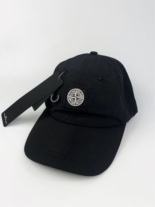 Кепка Stone Island •на регулюючій застібці • бейболка • чорна •