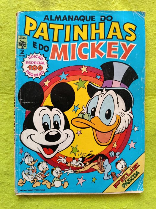 2 revistas BD Disney - Almanaque do Patinhas e do Mickey