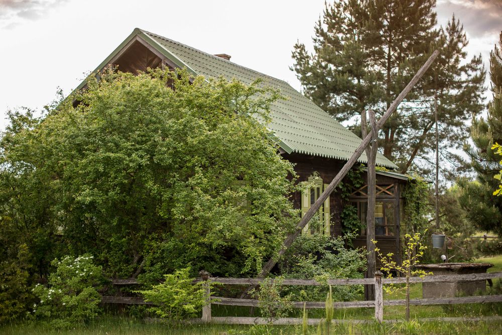 Podlaskie Zacisze nad Bugiem. Wiejski Dom nad rzeką Bug z linią brzegową i czarującym widokiem na meandry rzeki.