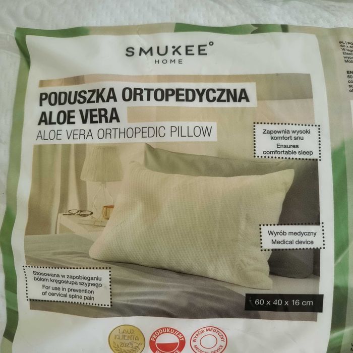 Nowa poduszka ortopedyczna Aloe Vera