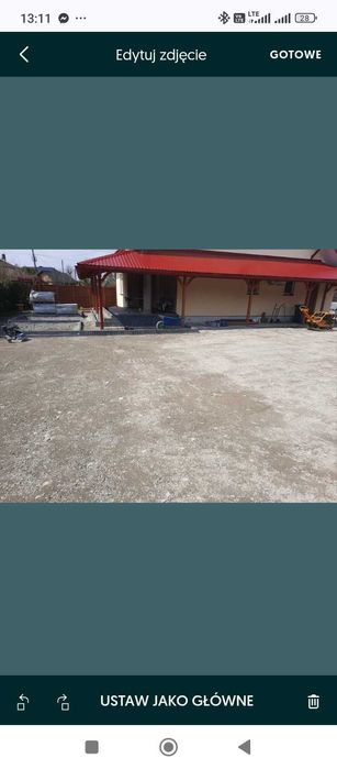 Roboty ziemne, utwardzanie terenów, podbudowy pod kostke brukową