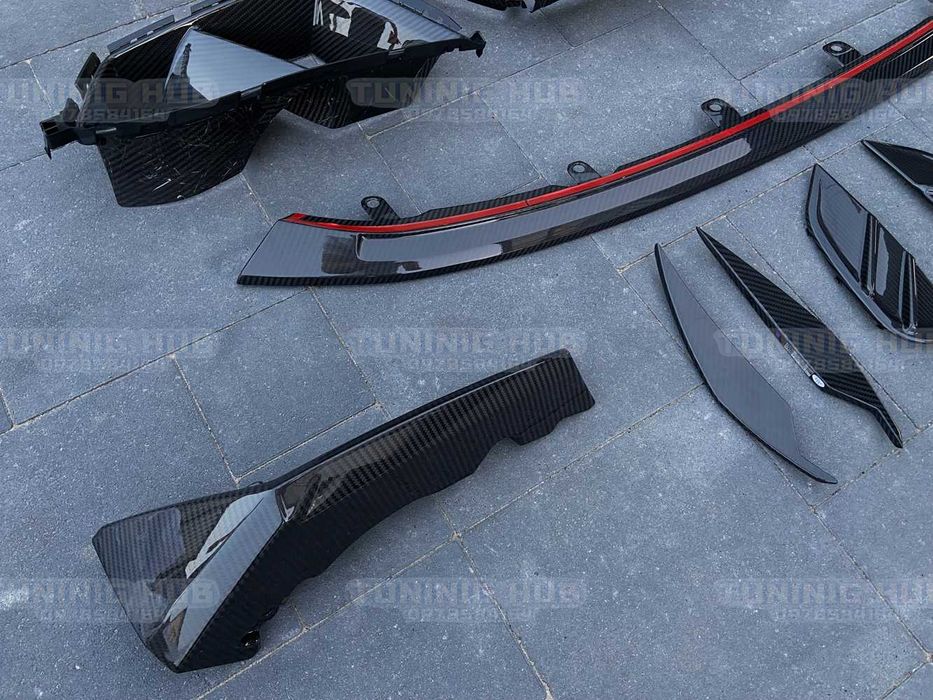 обвіс bmw M3 G80 M4 G82 комплект накладок карбон губа ноздри сплітери