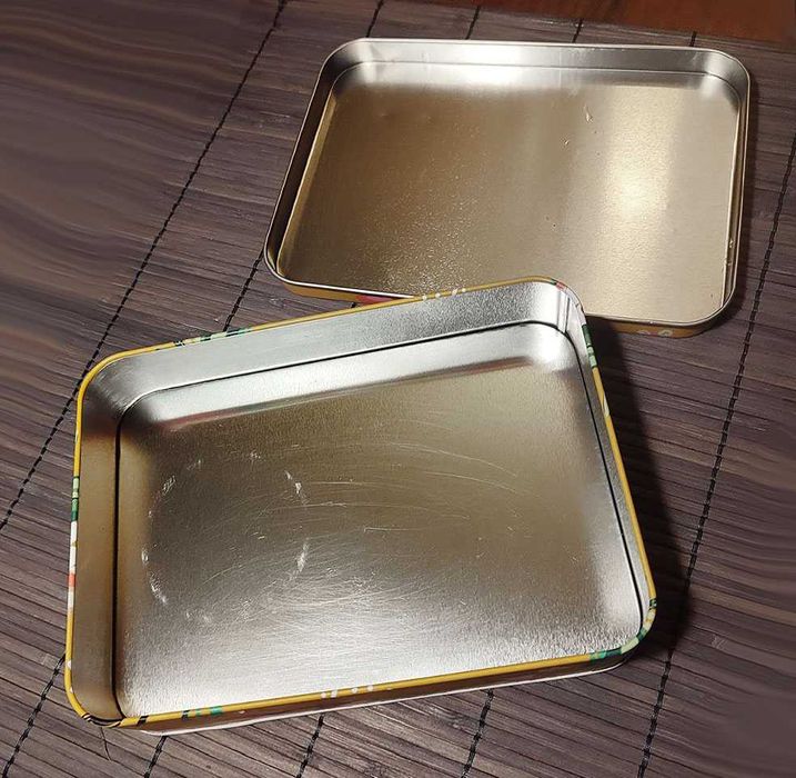 Жестяная коробка, шкатулка под декор, декупаж. Плюс подарок