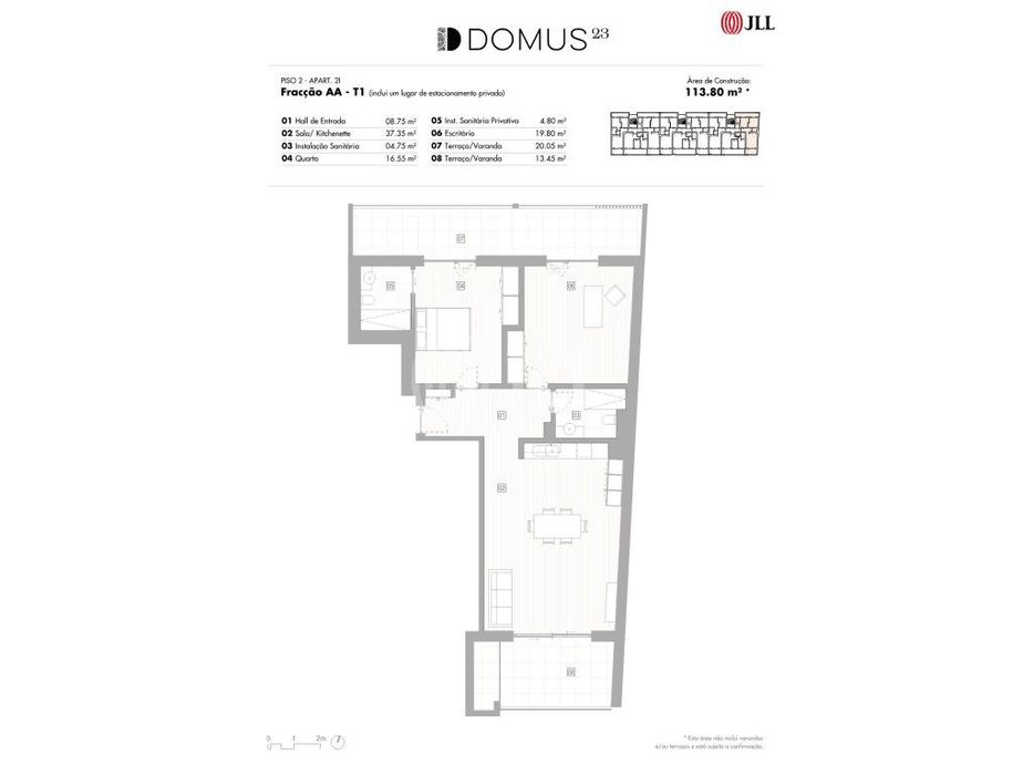 Apartamento T1+1 com estacionamento, no DUMUS, Lagos, Algarve