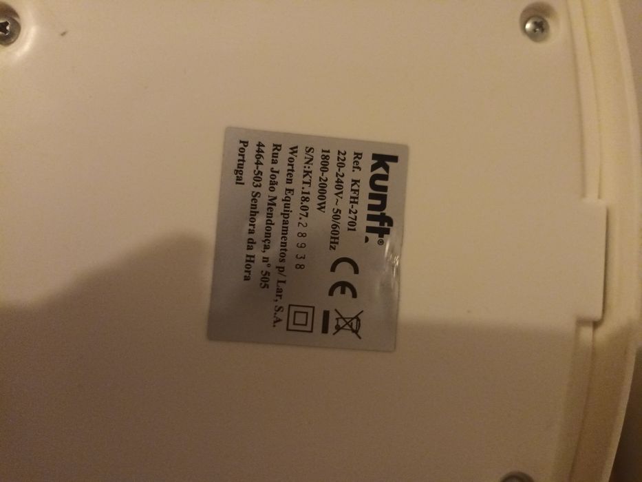 Aquecedor da marca Kunft