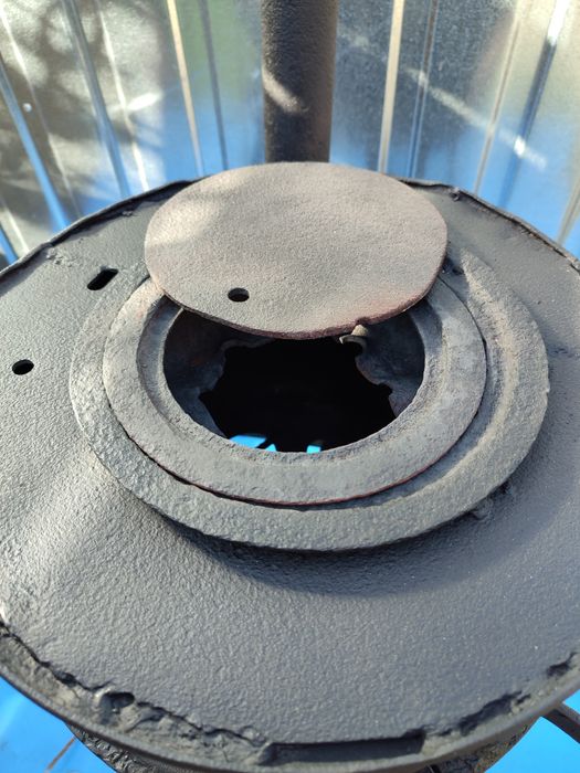 Solidny Piecyk kominek ogrodowy czarny