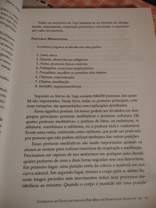 O Livro de Yoga Completo e Ilustrado Usado