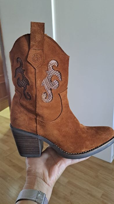 Botas texanas tam 38 novas Pele