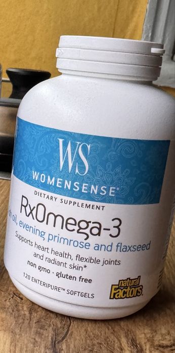 RxOmega-3 WomenSense від Natural Factors , Омега-3 для жінок