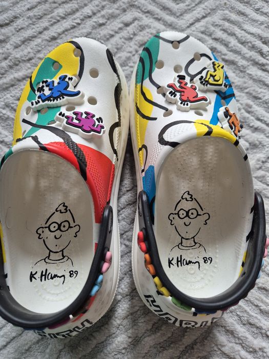 Unikatowe crocsy K.Haring Mega Crush Clog,r.37