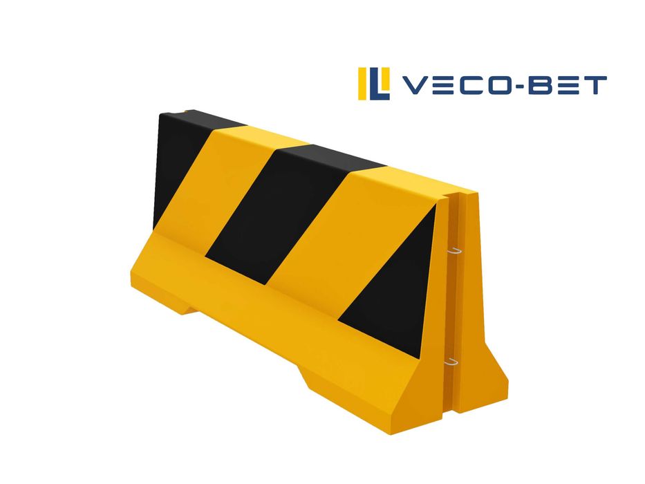 Betonowa zapora drogowa – bariera drogowa typu U14b, Jersey