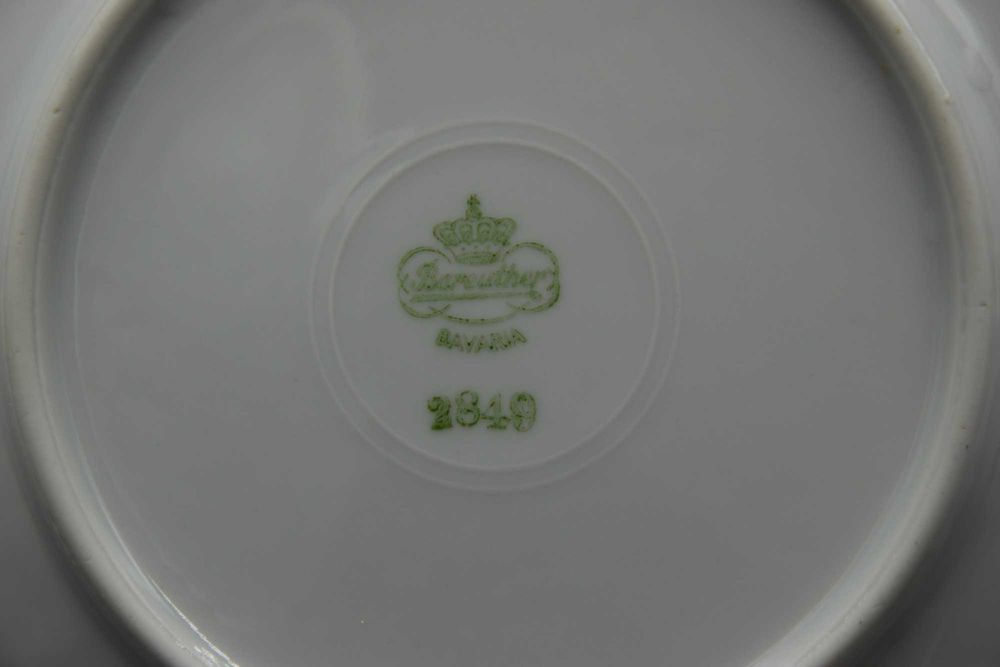 Bareuther talerze deserowe, sosjerka Bavaria 1931 - 1950 Niemcy 23 szt