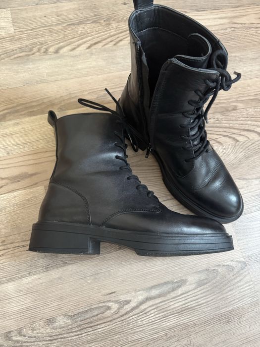 Жіночі черевики ZIGN шкіра, шнурівка + блискавка 39 (на 38–38.5)