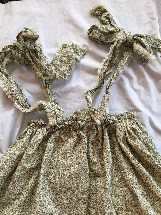 Misisy M-XL, spódnica długa na szelkach, retro