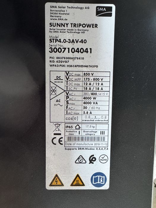 Falownik SMA Sunny Tripower 4.0