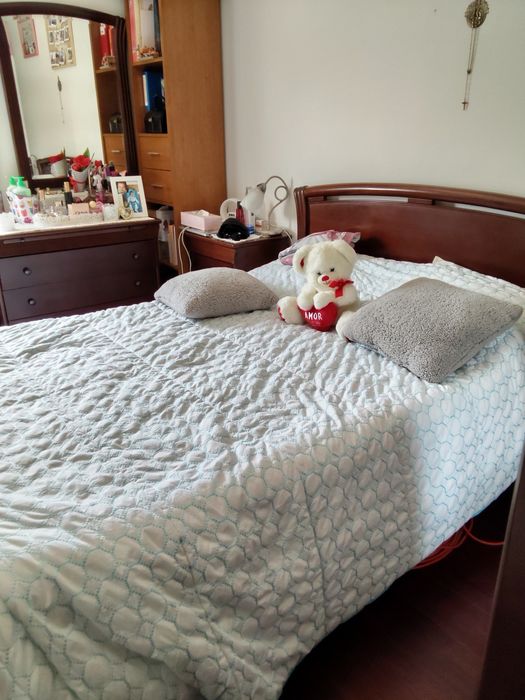 Vende-se mobília de quarto estilo antiga de mogno completa