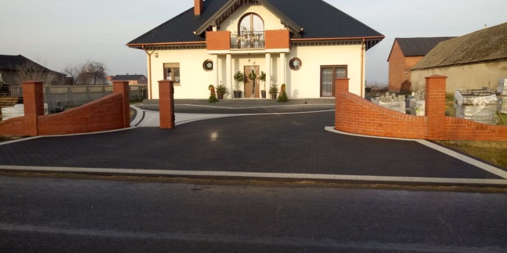 kostka brukowa oraz płoty modułowe