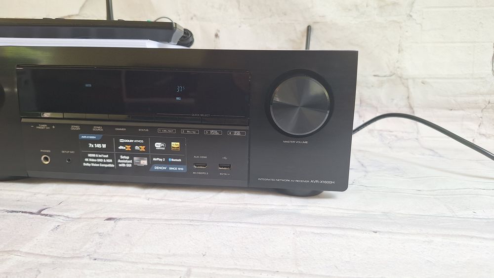 7.2 Denon AVR-X1600 Wi-Fi BT Heos 4K60p eARC DSD Spotify Atmos Vision