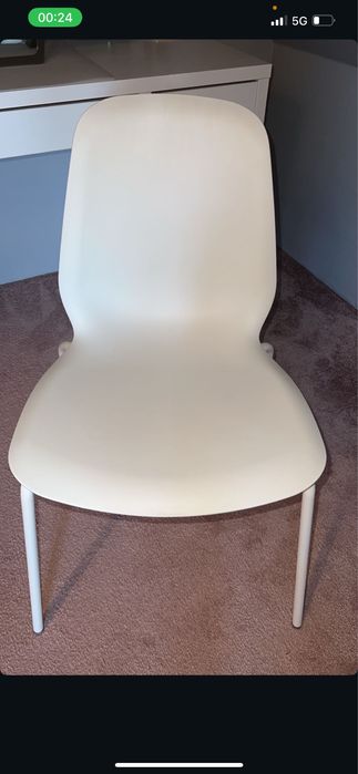 krzesło białe ikea