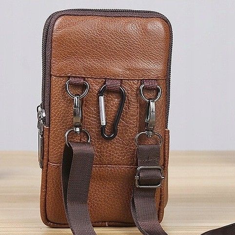 futerał skórzany etui na telefon na pasku