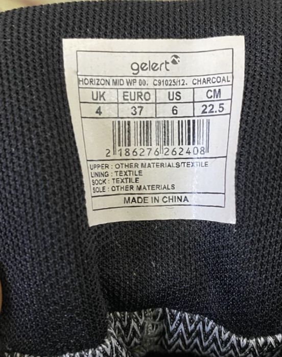 Трекинговие ботинки Gelert horizon mid Waterproof Орігинал 36 розмір.