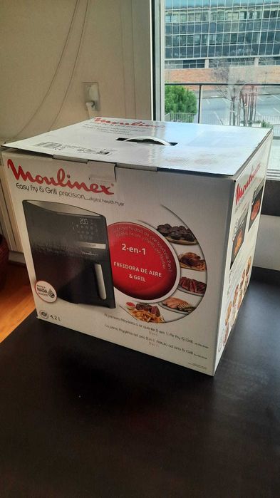 Air Fryer Moulinex 2 em 1 - Easy Fry & Grill Semi Nova 4,2L - na caixa