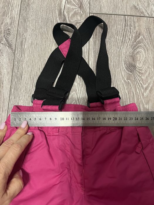 Лижні штани для дівчинки. Напівкомбінезон . 1-2 роки