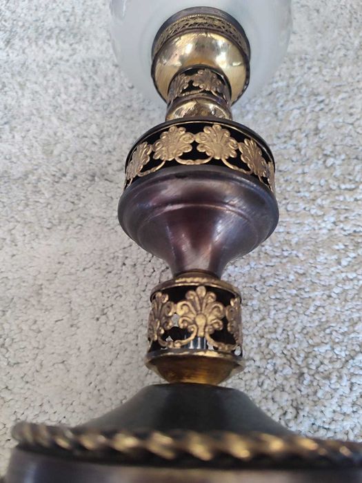 2 Candeeiros de Mesa Vintage em Latão/Metal
