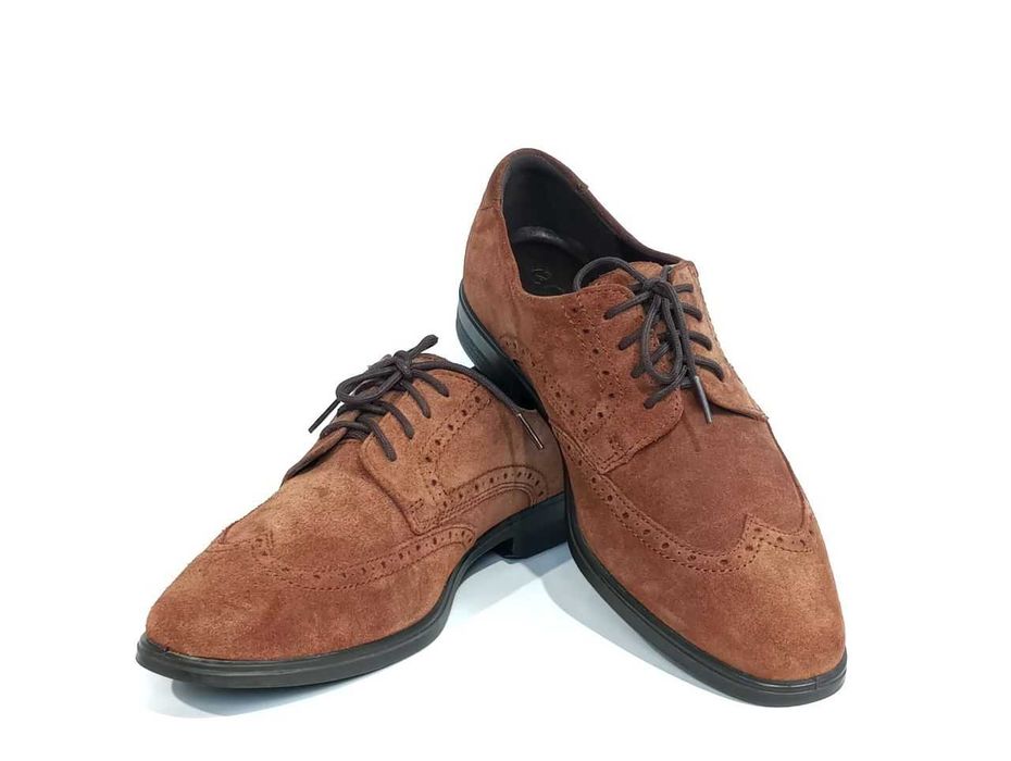 Кожаные мужские туфли броги Ecco Melbourne Оригинал