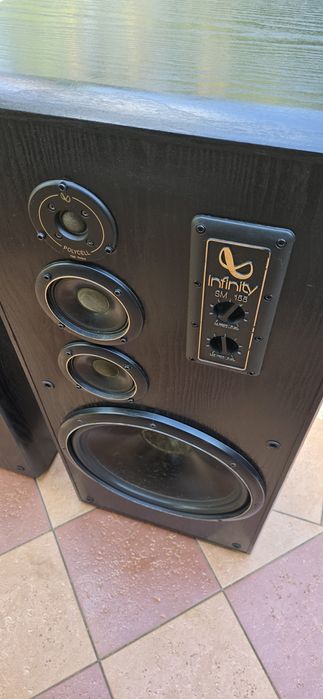 Głośniki kolumny trojdrożne Infinity SM155 SM 155 oryginał basowy 15" 38cm obudowy jak nowe