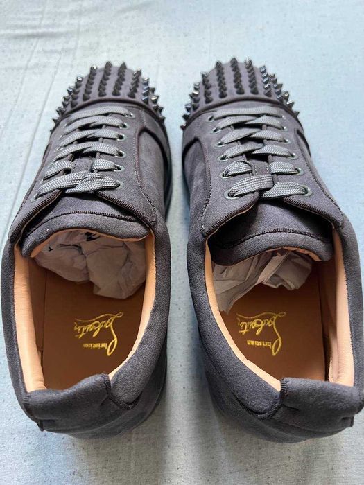Christian Louboutin Junior Spikes grey  45eu nowe