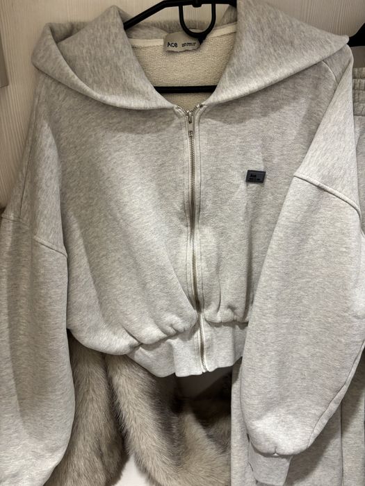 Костюм теплий сірий Ace est прямі штани худі