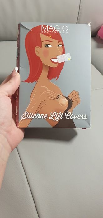 Magic Bodyfashion Przezroczyste silikonowe osłonki unoszące piersiL/xl