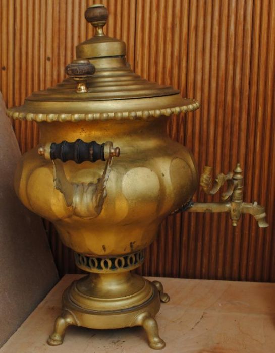Антикварний вугільний жаровий колекційний самовар