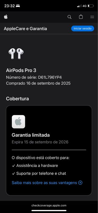 Airpods pro 3 aimda na GARANTIA !