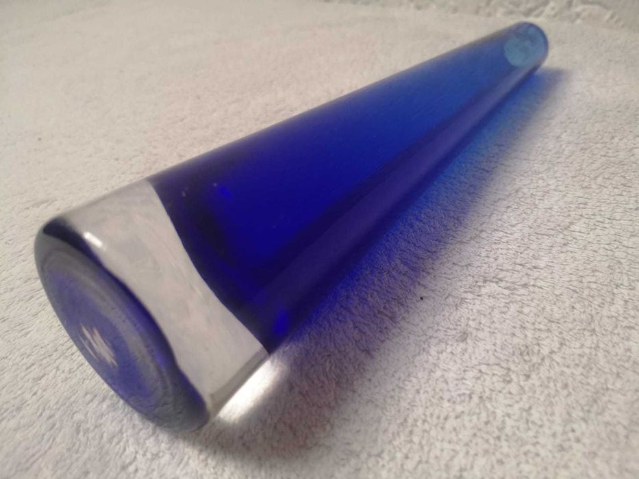 Wazon ze szkla kobaltowego 25 cm