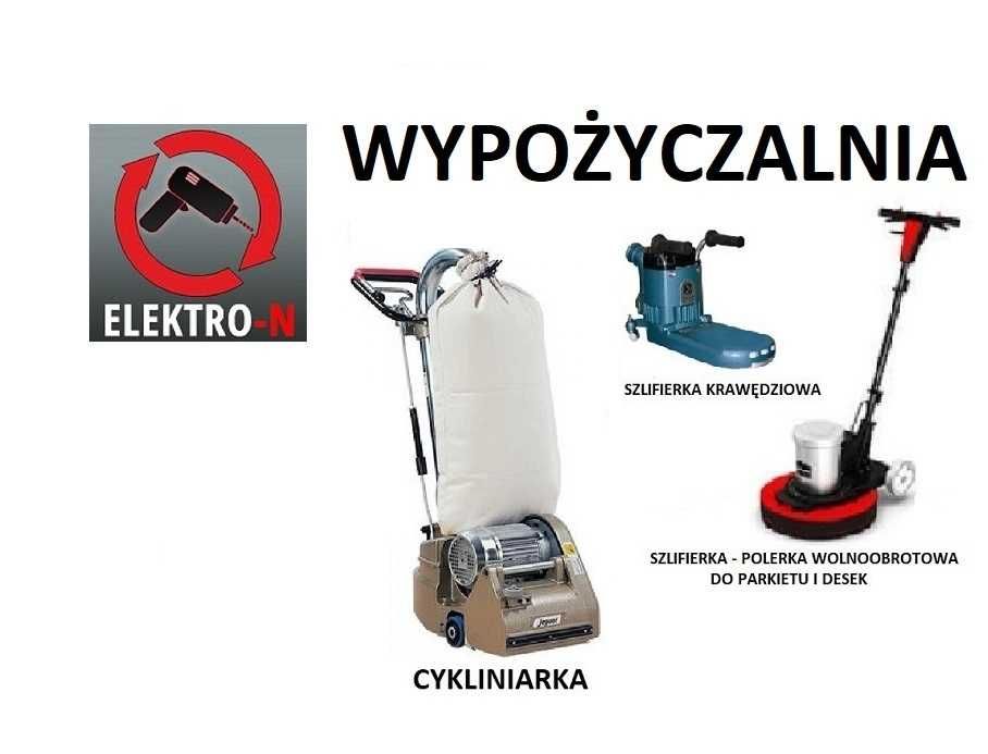Cykliniarka szlifierka cyklinowanie piła ukośnica wynajem wypożyczenie