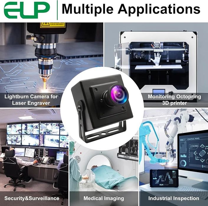 ELP 16MP ширококутна USB-камера для Raspberry Pi та комп'ютера - веб-камера 4K