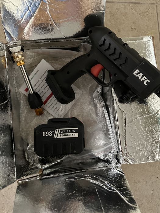 Pistola de pressão de água a bateria